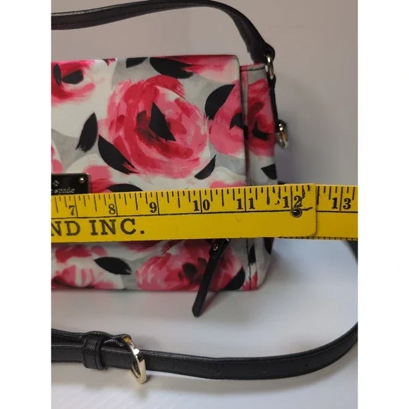 Kate Spade NY Floral Crossbody‎ Purse Maise Rose Shoulder Bag Small NWT - Picture 8 of 14